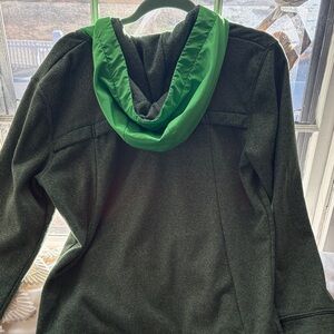 Layer 8 Gray and Green Fleece Jacket